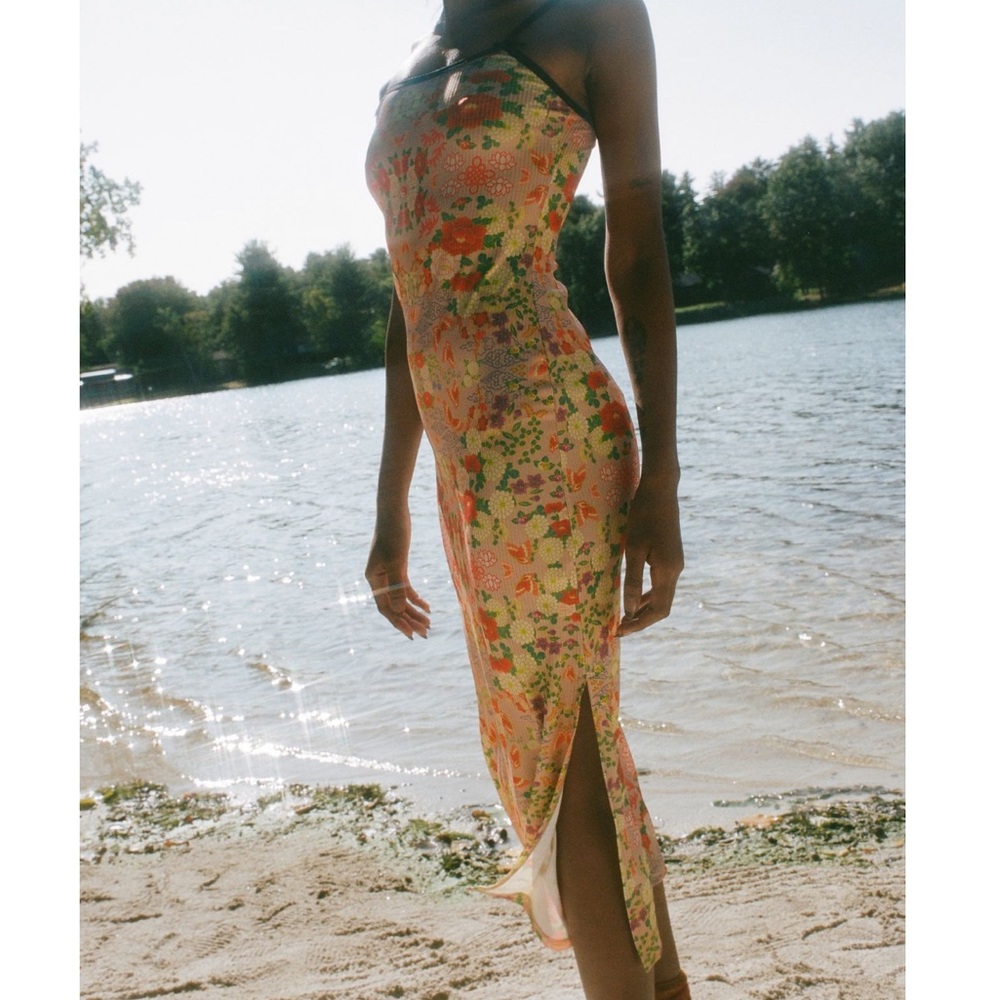 New girl order urban outfitters midi slip dress